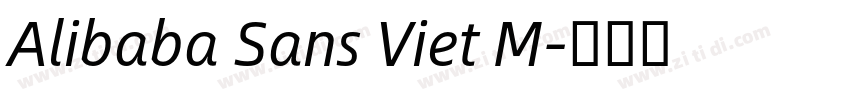 Alibaba Sans Viet M字体转换